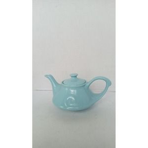 Ceramic Teapot Blue Pastel Tea‎ Pot with Lid Kitchen Decor Tableware